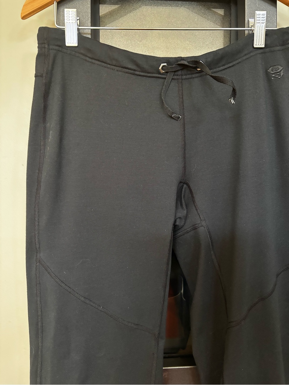Mountain Hardwear Women’s Small Black Stretch Travel Yoga Pants Drawstring - Picture 2 of 8